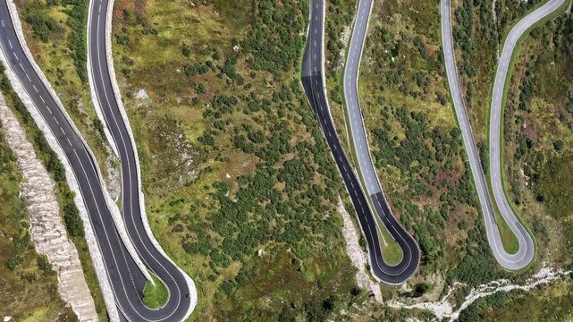 timelapse over furka pass, switzerland