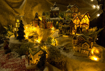 Christmas Lights at Mozirski Gaj Park, Slovenia – Winter Night Illumination © Darinko