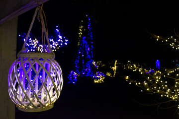 Christmas Lights at Mozirski Gaj Park, Slovenia – Winter Night Illumination © Darinko