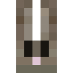 Pixel Bunny Rabbit Vector Illustration