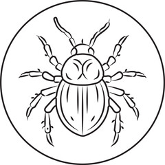 Minimal Squid Line Art | Elegant Ocean Wildlife Illustration | Modern Marine Design