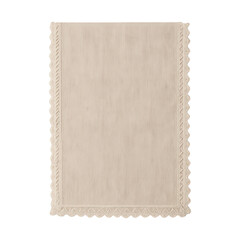 Obraz premium PNG Elegant lace-edged beige rectangle