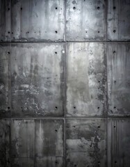 Obraz premium Textured gray concrete wall, showing the texture of slabs and imperfections