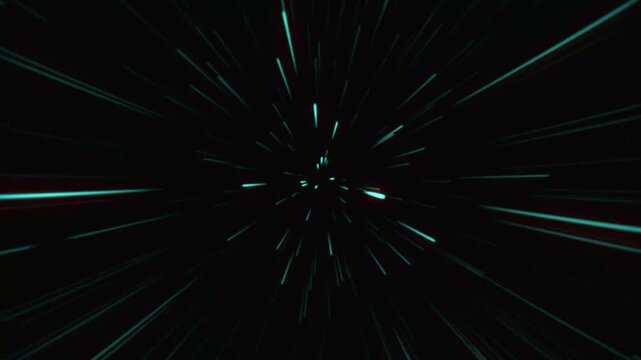 Cartoon animated 2D anime speed lines on black background with alpha channel, Radial speed or action lines anime comic background, Dynamic white line effect. 4K Anime speed line animation video