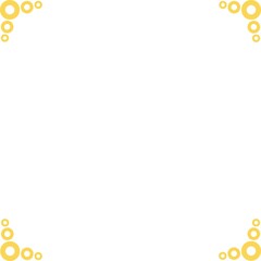 Simple Square Frame with White Background, Border Frame and Unique Photo Frame, Golden Frame