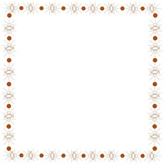 Simple Square Frame with White Background, Border Frame and Photo Frame, Unique Sharp Red Frame