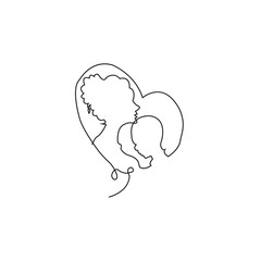 Unbroken Bond One Line Art