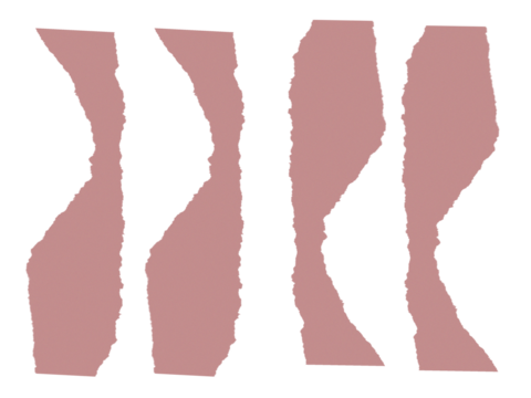 Abstract Geometric Design with Muted Rose Pink and White Blocks on Black Background