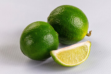 Fresh green sour lime citrus