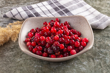 Sweet and sour fresh cranberry