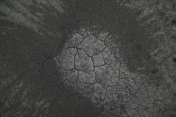 Abstract Texture of Dry Cracked Clay Soil with Dark Patches - Drought