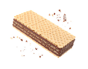 waffles isolated on white