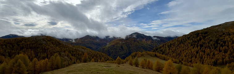 panorama of the mountains