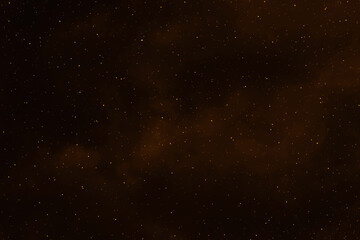 Stars in the night. Dark brown galaxy space background. Starry night sky. New Year, Christmas and Celebration backgrounds concepts.