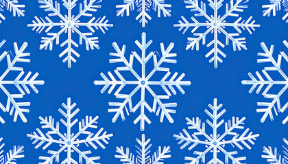 Snowflake pattern on transparent background for winter or holiday designs