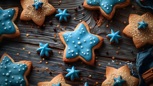 Star Shaped Holiday Cookies