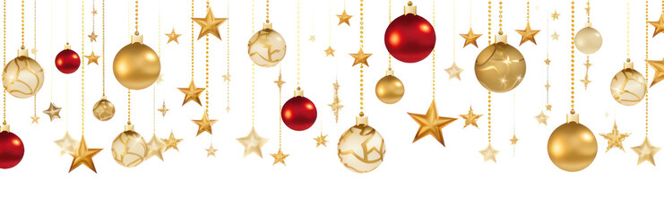 Fototapeta premium PNG Christmas ornaments invitation border illustration background christmas.