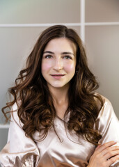 young woman in beauty salon 
