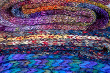 colorful wool texture