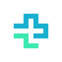 Z plus medical minimalist logo design