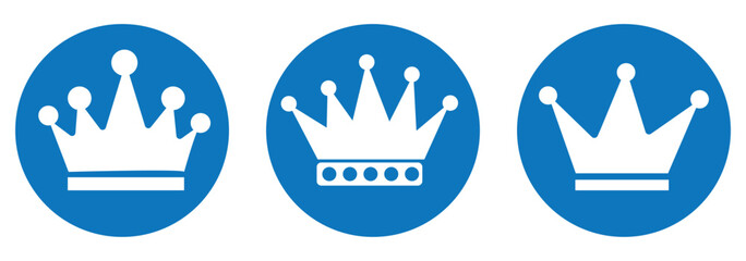 Crown icon vector. Royal sign symbol vector. King crown vector icon illustration isolated on white background. EPS 10 