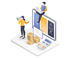 business man with graph