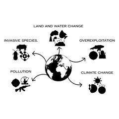 black and white background with globe