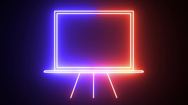 Dynamic board icon object with black background.