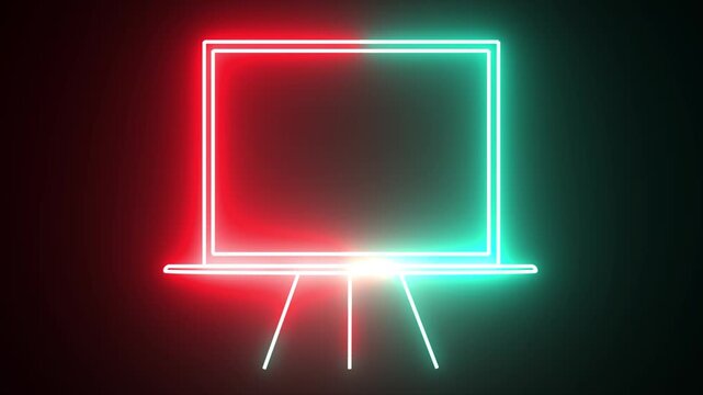 Dynamic board icon object with black background.