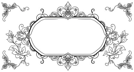 vintage, drawn, border, design, vector, illustration, decorative, frame, ornate, elegant, classic, floral, foliage, leaves, flourish, hand-drawn, artistic, stylish, retro, old-fashioned, minimal, mode
