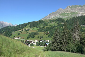 Fototapeta premium Le Plan bei La Giettaz, Frankreich
