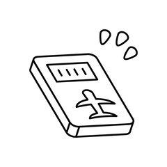 Boarding Pass icon clean and modern vector illustration