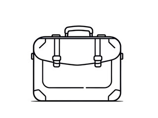 suitcase, icon, travel, luggage, bag, vector, illustration, trip, holiday, vacation, journey, minimal, flat, line, outline, graphic, isolated, simple, modern, stylized, design, baggage, baggage icon, 