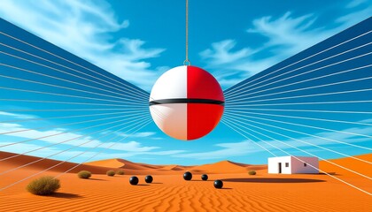 Surreal Desert Geometry and Colors