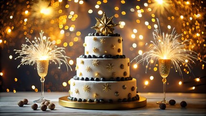 Beautiful Christmas cakes decorated with frosting berries and ornaments festive winter desserts symbolizing celebration happiness and cozy family moments