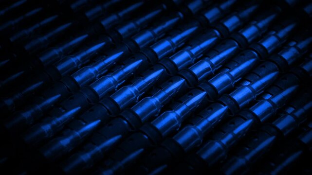 Ammunition Bullets In Storage Detail
