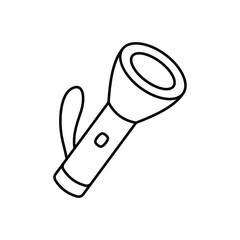 Torch icon clean and modern vector illustration