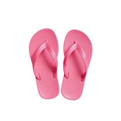 Pink Flip Flops on White Background Perfect for Summer Vibes