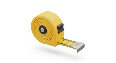 Precise yellow measuring tape tool for accurate measurements, construction, and DIY projects, ready for your next build.