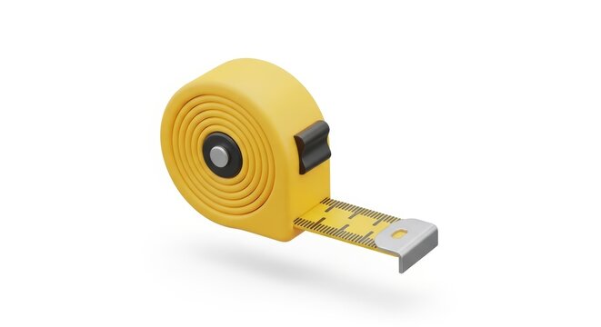 Precise yellow measuring tape tool for accurate measurements, construction, and DIY projects, ready for your next build.