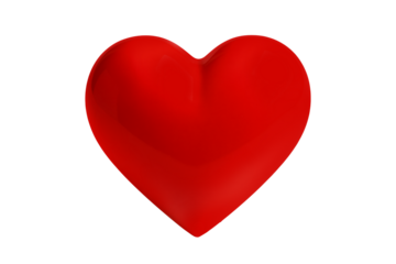 Red glossy plastic heart shape isolated on black background symbol of love romance valentine passion concept shiny decorative simple clean smooth beautiful 3d illustration romantic object