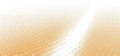 Abstract orange halftone wave pattern design for dynamic music pulse, audio branding, creative visual effects, modern digital media, and advertising use