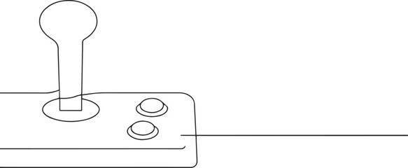 A Controller one continuous line art, Vector illustration, One line art, Line art graphic style