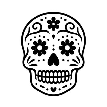 mexican_sugar_skull_icon_minimalist_vector