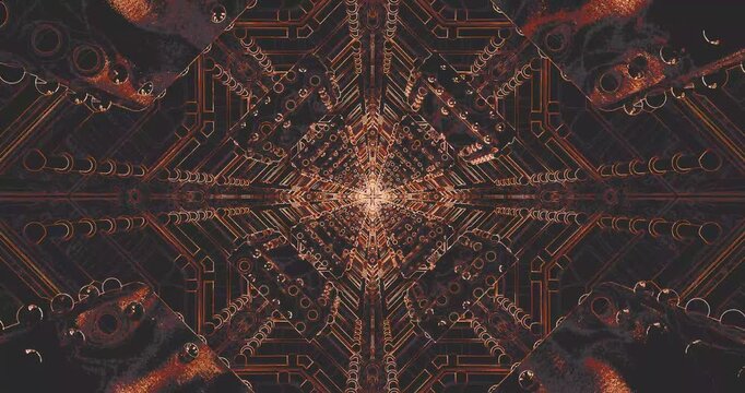 Dynamic tunnel video loop captivates viewers with seamless patterns and vibrant colors for an engaging experience