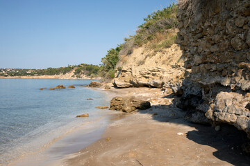Kefalonia- Greece - August 15, 2025: Kanali beach, Kefalonia,  Greece.