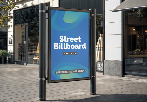 Street Billboard Mockup 47
