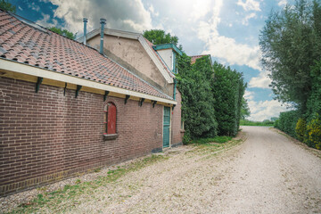 Country house in an old village in Holland, Netherlands.