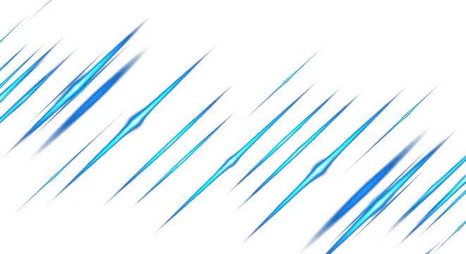 electric blue neon streaks glowing energy lines diagonal motion blur fast light trails glowing reflections clean png