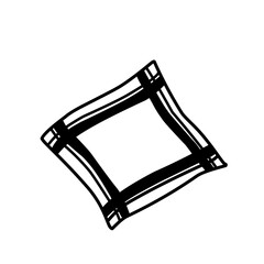Handkerchief Line Art Illustration